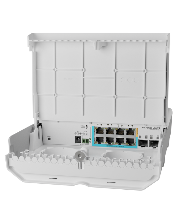 MIKROTIK CSS610-1GI-7R-2S+OUT SWOS POWERED SWITCH